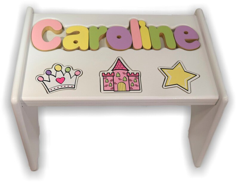Children's Personalized Puzzle Step Stool | Etsy