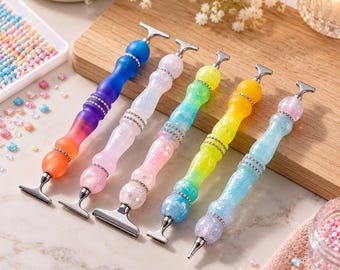 Glitter Resin Diamond Painting Pen, Ergonomic Diamond Art Tool, Colorful Craft Accessory
