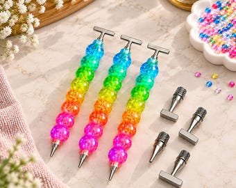 Ergonomic Diamond Painting Pen Without Tip, Precision Crafting Tool, Lightweight Plastic Ergonomic Grip