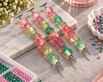 Ergonomic Resin Diamond Painting Pen, Metal Threaded Tip Applicator (Sold Separately)