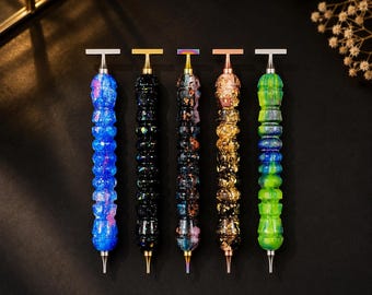 Diamond Painting Pen, Diamond Art Pen, Threaded Drill Pen, 5D Craft Tool – Tips Sold Separately