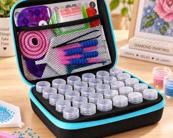 30-Piece Diamond Painting Tool Set with Storage Bag, Portable Craft Kit