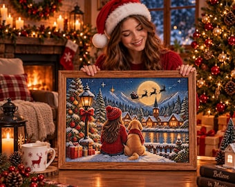 Custom Photo Diamond Painting Kit, Personalized Christmas Art, DIY Gift