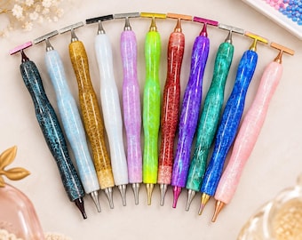 Glitter Resin Diamond Painting Pen | Ergonomic Craft Tool for Round & Square Drills