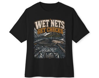 Wet Nets Get Checks Oversized Tee