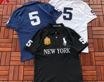 Polo bordado para hombre – Mezcla de algodón, estilo casual, golf y streetwear