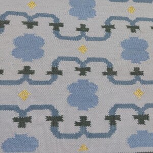 Handgeweven blauwgroen patroontapijt, vintage stijl plat geweven vloerkleed, woonkamer slaapkamer decor, traditioneel handgemaakt kelimtapijt, moderne tapijten