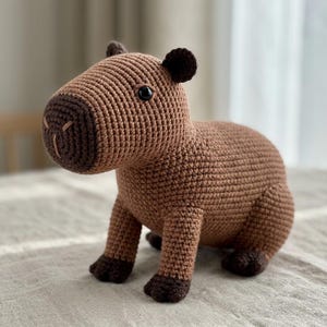 Capybara Crochet Pattern PDF, Amigurumi Capybara Pattern, Cute Animal Plysch, Digital Crochet Download.