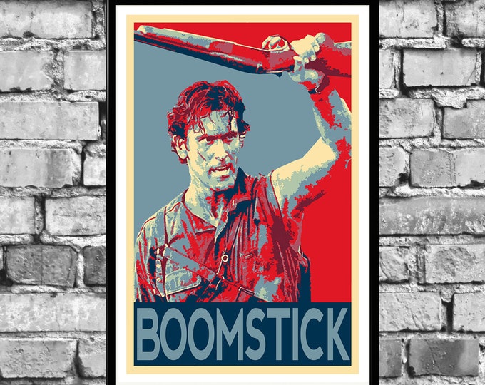 Ash Army of Darkness Illustration Boomstick Evil Dead Pop Etsy
