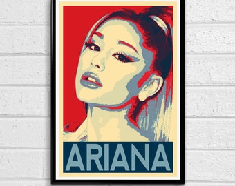 A ARIANA GRANDE Poster Wall Memorabilia Reprint Art Icon Print Pop Poster