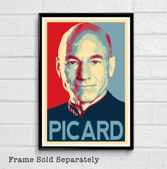 Captain Jean Luke Picard from Star Trek Illustration 2 Etsy(05)