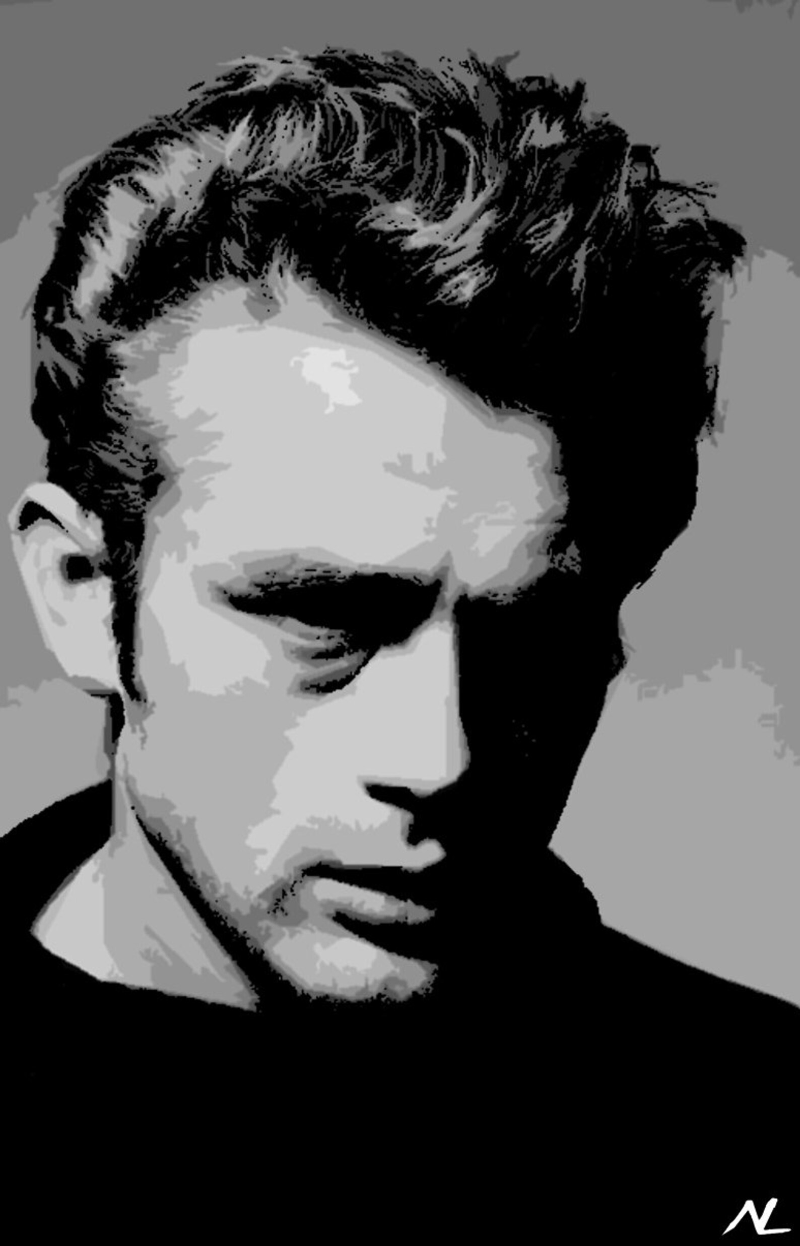 James Dean Illustration 3 Classic Hollywood Icon Film Movie Etsy