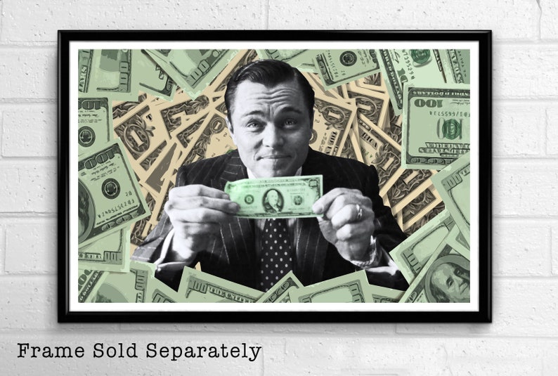 Wolf of Wall Street Jordan Belfort Illustration 2 Leonardo Etsy