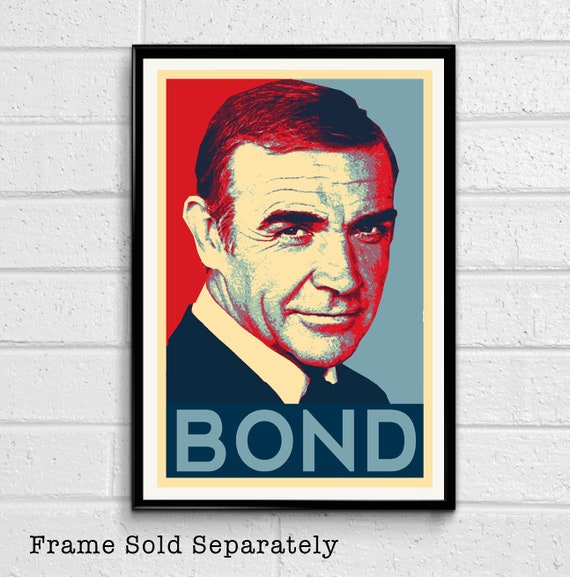 007 James Bond Sean Connery Illustration 6 British Spy Film | Etsy