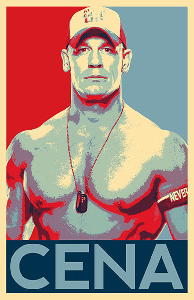 John Cena Illustration Wrestlemania WWE Wrestler Fitness ...