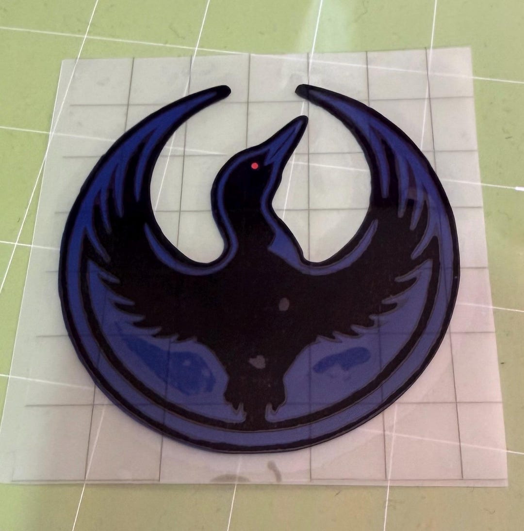 Rebel Loon Pattern Rebel Loon Permanent Vinyl Adhesive Decal - Etsy
