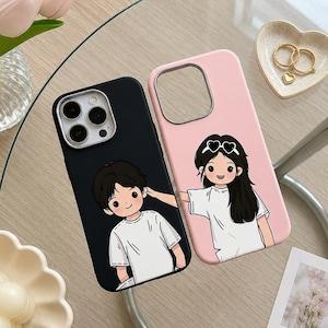 Matching Couple Phone Case His and Hers Anti Fall iPhone 11-17 Pro Max