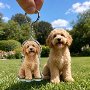 カスタムペットキーホルダー＆犬キーホルダー、ペットポートレートキーホルダー、パーソナライズされたペットキーホルダー、ペットロス犬ママギフト、ペットメモリアルギフト、ちょっとしたギフト