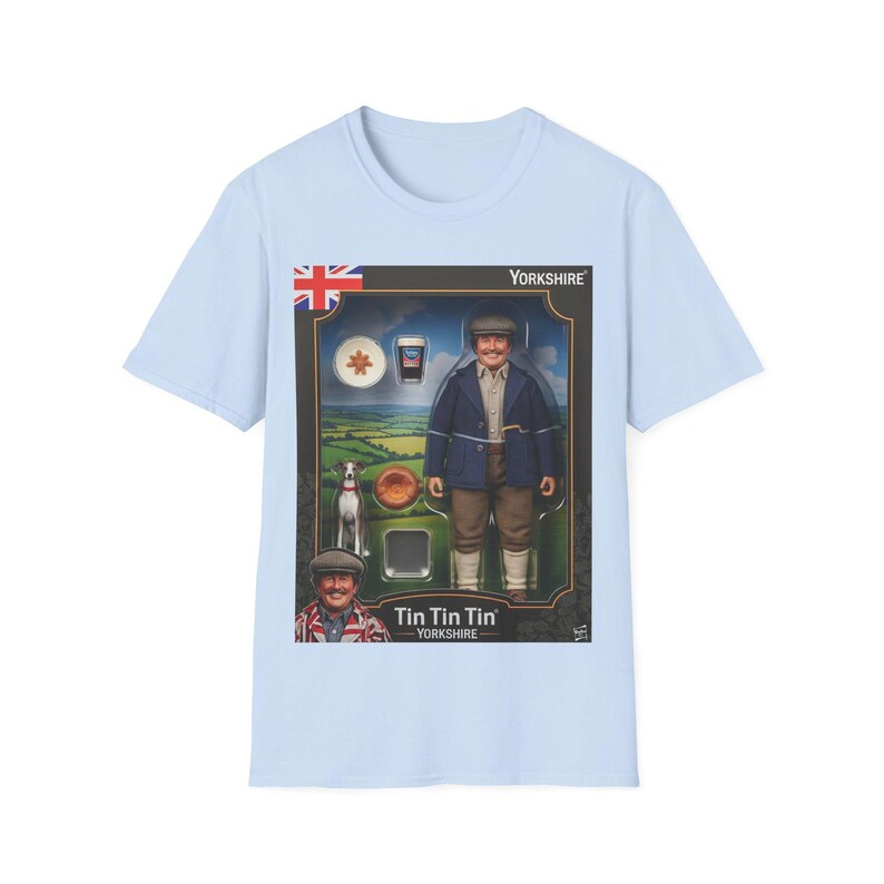 Yorkshire Tin Zinn Actionfigur Shirt | Retro Toy Box Grafik-T-Shirt Bild 3