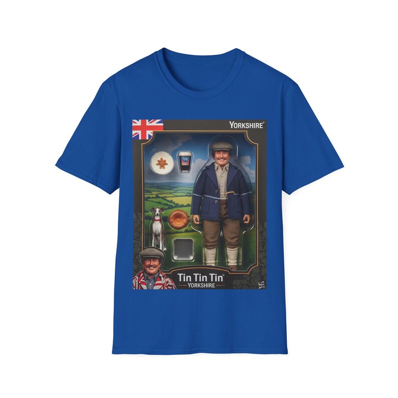 Yorkshire Tin Zinn Actionfigur Shirt | Retro Toy Box Grafik-T-Shirt Bild 4