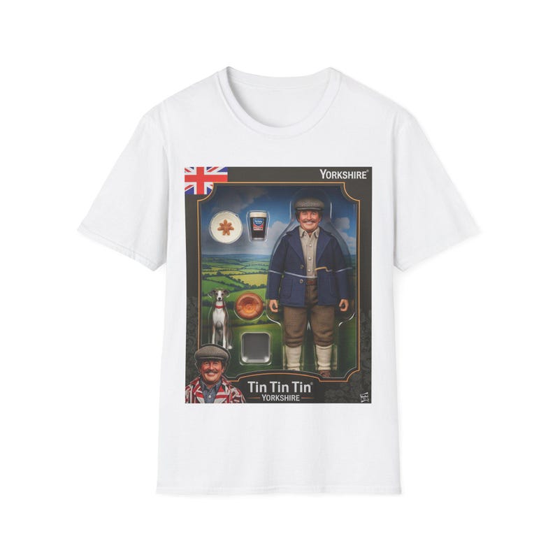 Yorkshire Tin Zinn Actionfigur Shirt | Retro Toy Box Grafik-T-Shirt Bild 1