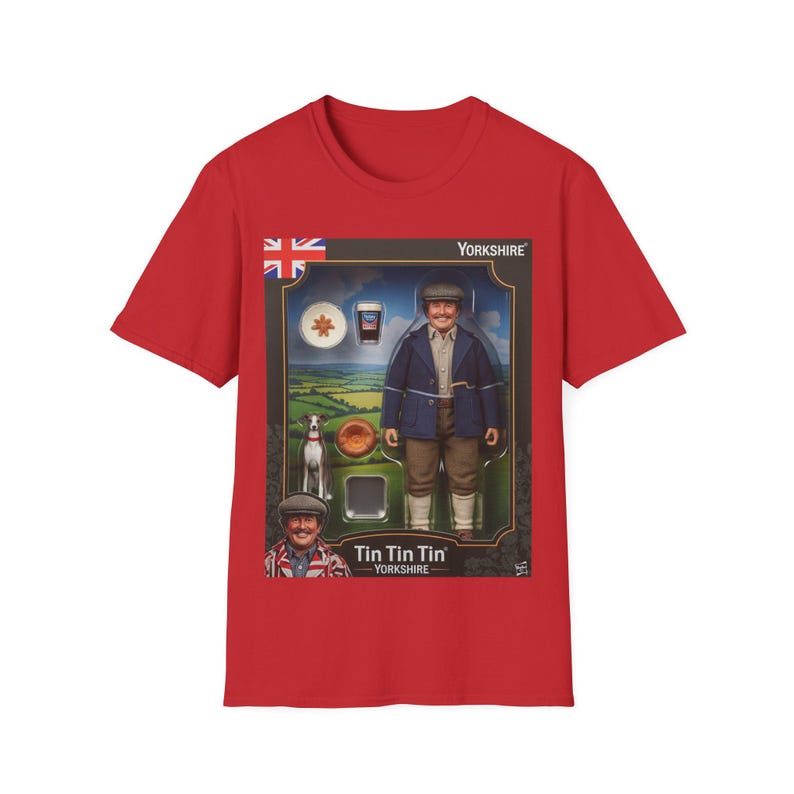 Yorkshire Tin Zinn Actionfigur Shirt | Retro Toy Box Grafik-T-Shirt Bild 6