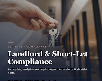 Tenancy Agreement Template & Landlord Forms Bundle, Editable Deposit, Inventory, Tenant Reference and GDPR Forms for EU UK Ireland Lets