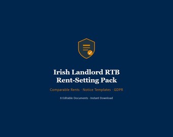 Irish Landlord RTB Rent Setting Notice Templates — 8-Doc Compliance Pack