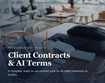 AI Use Policy & Client Disclosure Templates for Freelancers - GDPR Sub-Processor, EU Compliance Ready, Editable Contract Clause