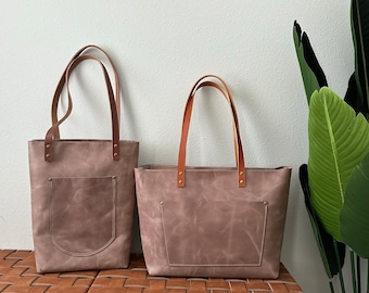 Frappe Leather Tote Bag