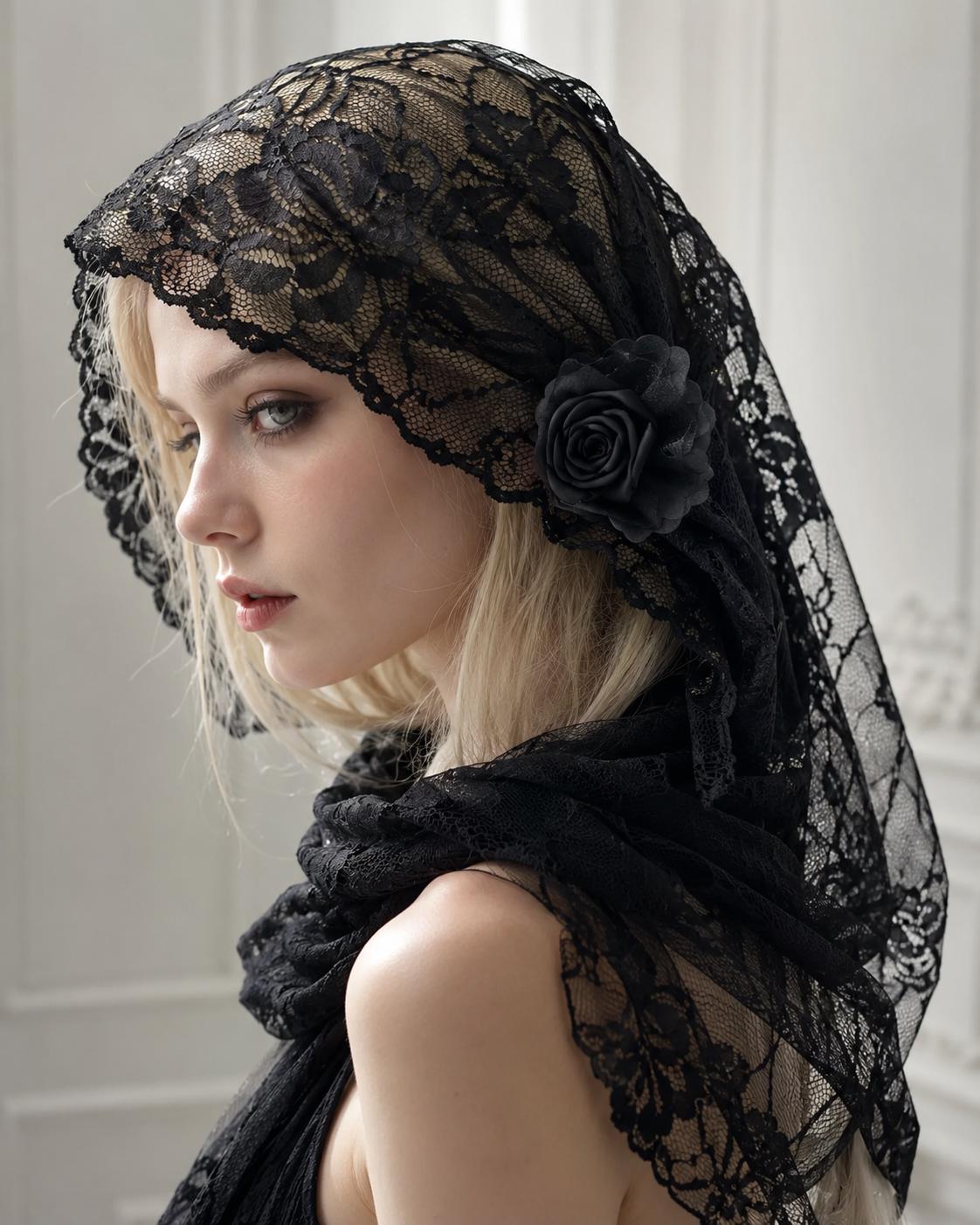 Black Hood Veil - Etsy