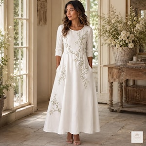 etsy embroidered dress Embroidered Dress
