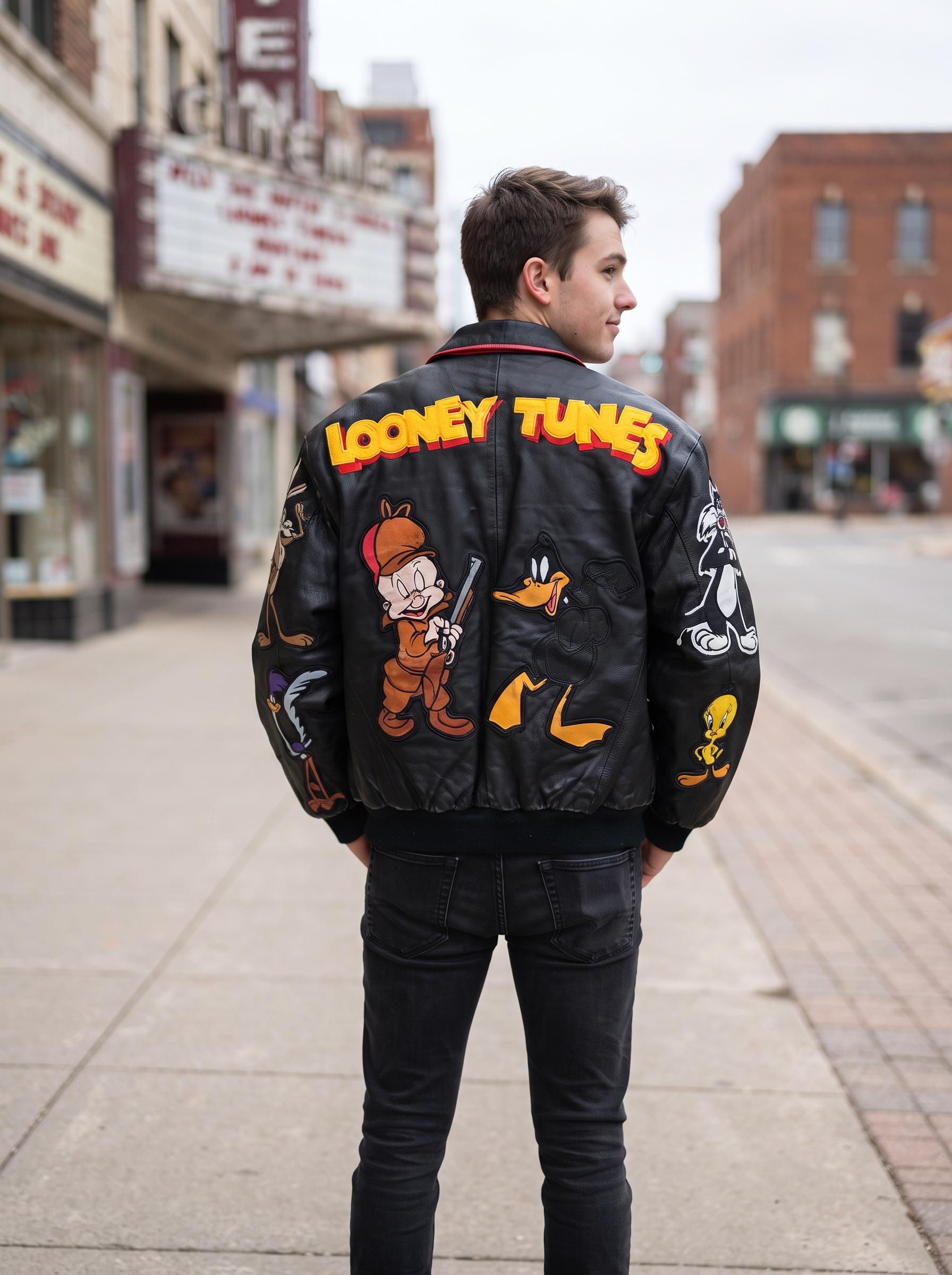 Looney Tune Leather Jacket - Etsy