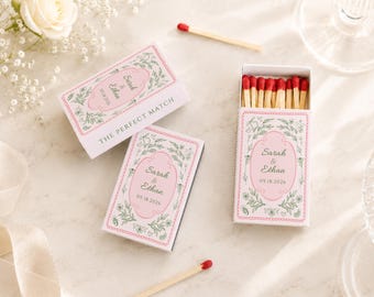 Custom Wedding Matchboxes for Guests Personalized Wedding Favors Unique Bridal Shower Thank You Gifts Custom Engagement Party Matchers