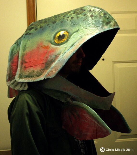 Items similar to Expertly painted Rainbow Trout mask on Etsy