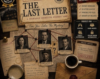 Il gioco investigativo dell'ultima lettera / Fascicolo del caso stampabile / Mistero del caso irrisolto