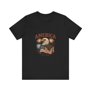 American Eagle 4th of July Shirt | Patriotic Graphic Tee | USA Pride Independence Gift