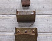 Vintage Industrial Grain Scoop Wall Planter
