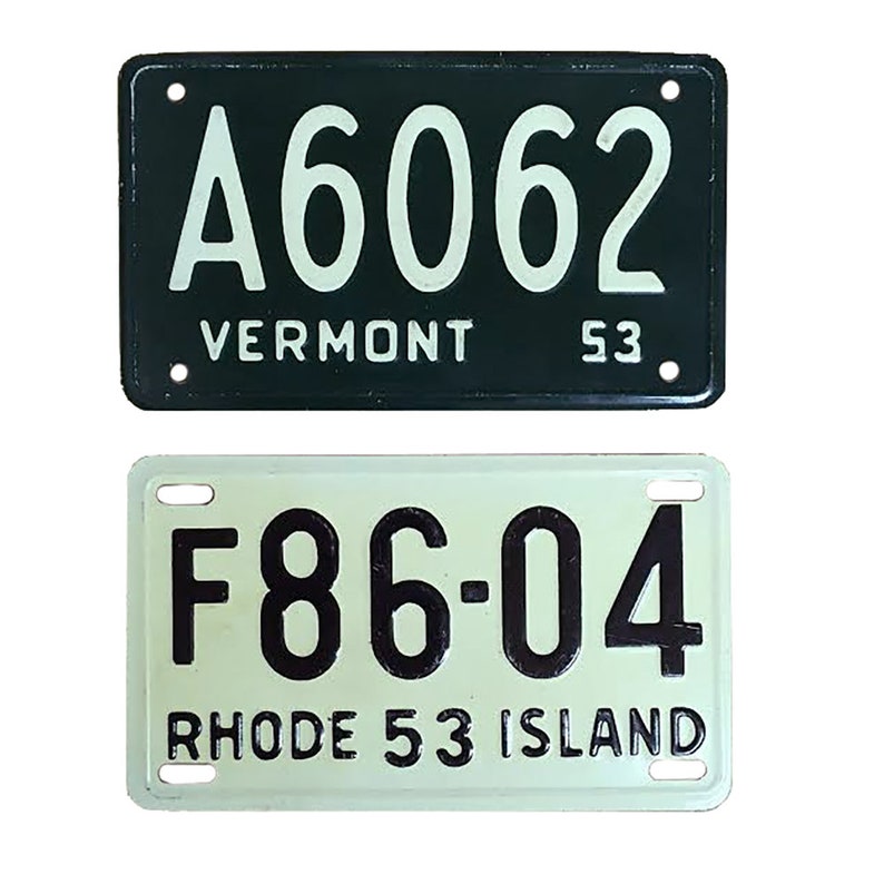 Vintage Collectible Mini License Plates Etsy