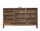 Vintage Hamiltons Printer's Tray -- Wooden Type Set Drawer or Curio Cabinet