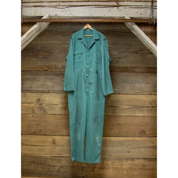 Vintage Green Montgomery Ward Coveralls