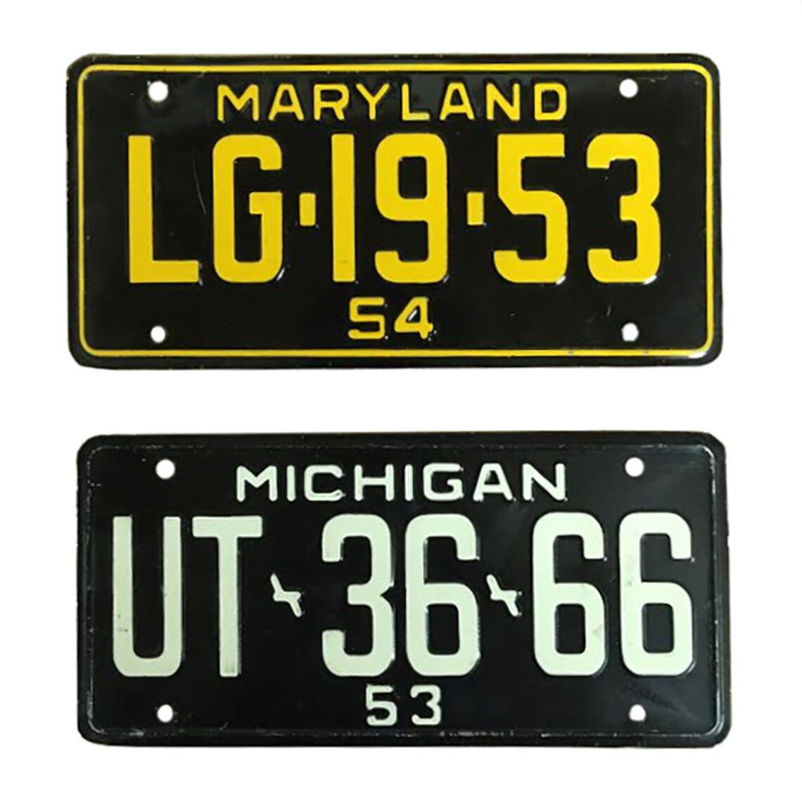 Vintage Collectible Mini License Plates Etsy