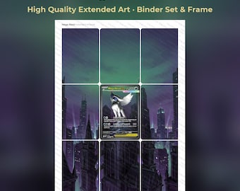 Mega Absol Extended Art - MEG 180 Pokemon Binder Page & Frame Art - Digital Download - 9 Card Binder Insert - Full Artwork Printable