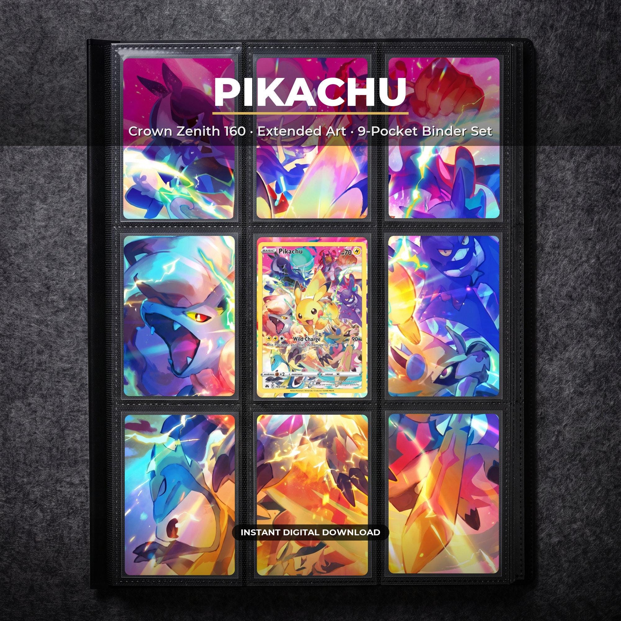 Crown Zenith Pikachu Card - Etsy