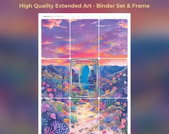 Wailord Extended Art - JTG 162 Pokemon Binder Page & Frame Art - Digital Download - 9 Card Binder Insert - Full Artwork Printable