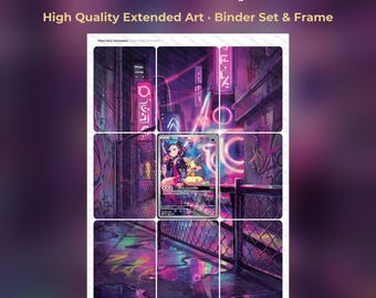 Marnie's Morpeko Extended Art - SVP 206 Pokemon Binder Page & Frame Art - Digital Download - 9 Card Binder Insert - Full Artwork Printable