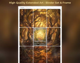 Ninetales Extended Art - OBF 199 Pokemon Binder Page & Frame Art - Digital Download - 9 Card Binder Insert - Full Artwork