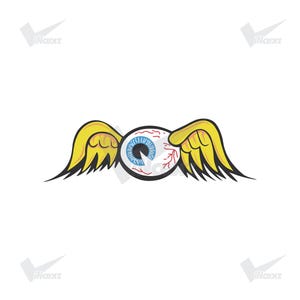 Von Dutch Svg | Vondutch | Flying Eyeball Vinyl Decal | 2000s Clothes Printable | Y2k Graphic Sublimation