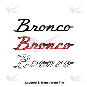 Bronco Svg | Bronco Script Vinyl Decals Sticker | Broncosport Badge Emblem | Truck Logo Cut File