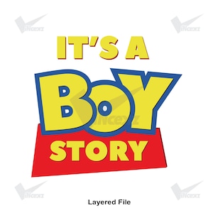Its a Boy Story Svg Png | Toystory Clipart | Zaproszenie na baby shower | Plik do wycinania dla chłopca na urodziny